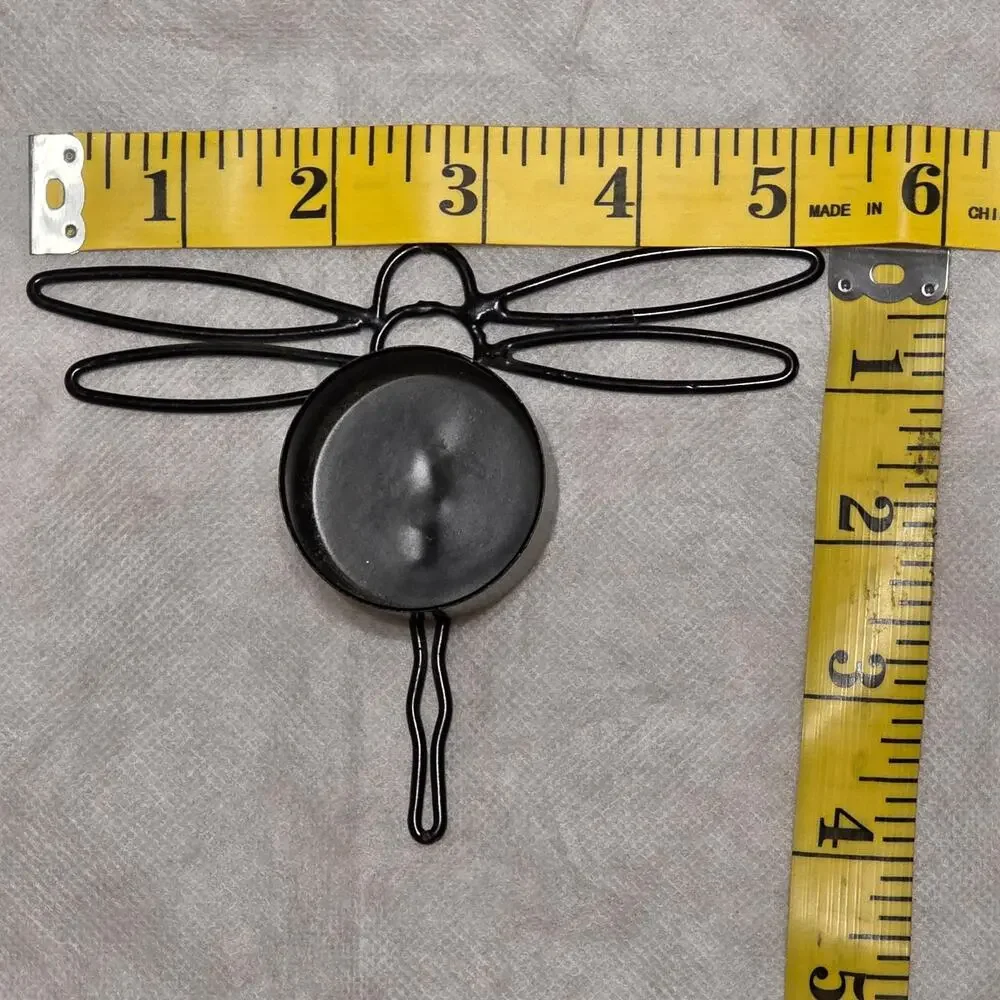 Pier 1 Vintage Black Wire Garden Tealight LED Votive Candle Holders - Set of 6